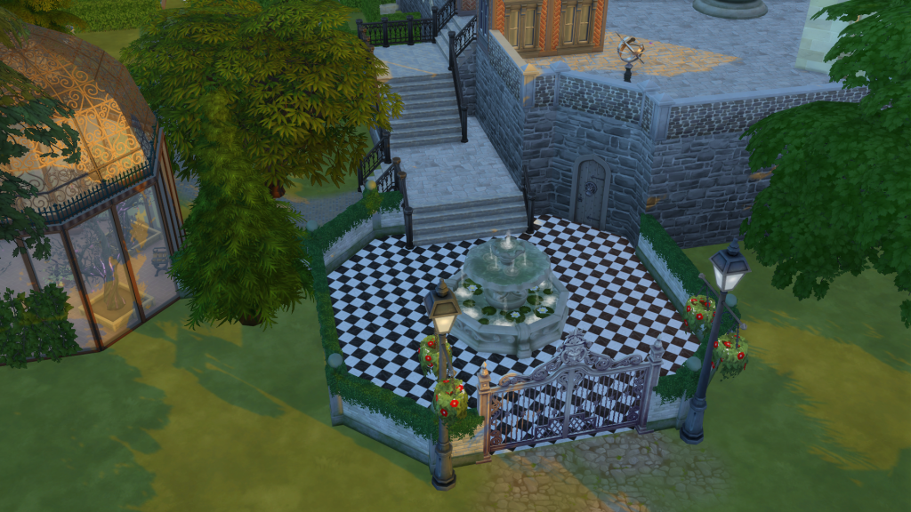 Entrance Court (and public entrance to crypt)