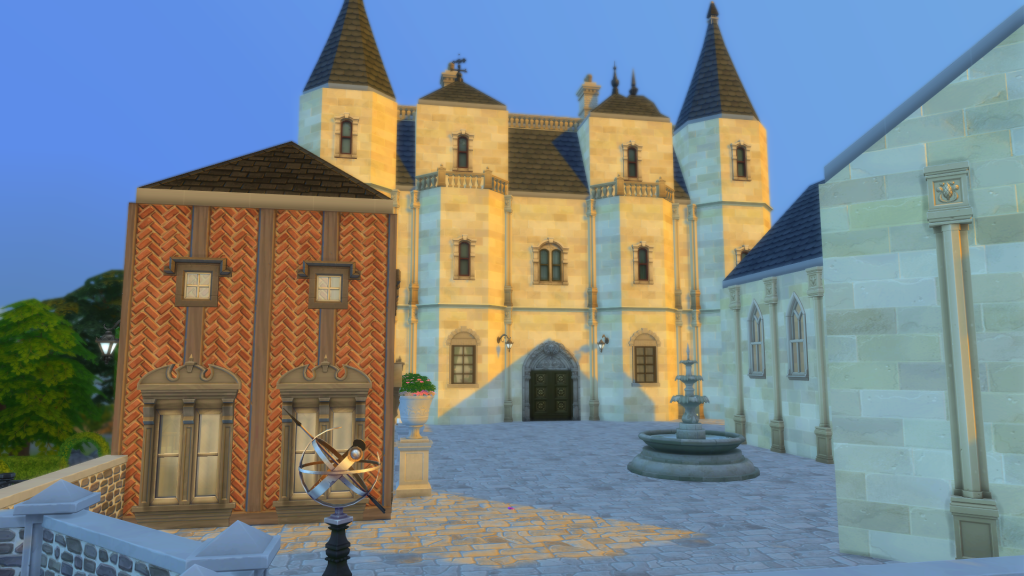 Castle courtyard